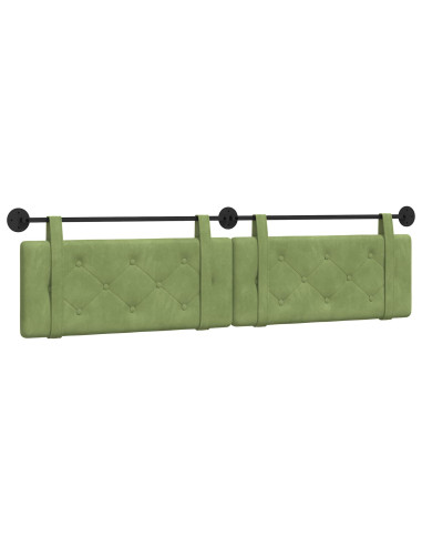 Testata appesa Verde chiaro 210 x 55 x 5 cm Velluto