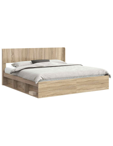 Struttura del letto con stoccaggio e testata 3 pcs
