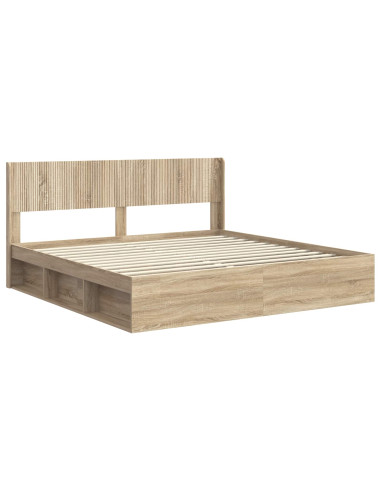 Struttura del letto con stoccaggio e testata 3 pcs