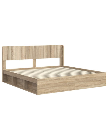 Struttura del letto con stoccaggio e testata 3 pcs