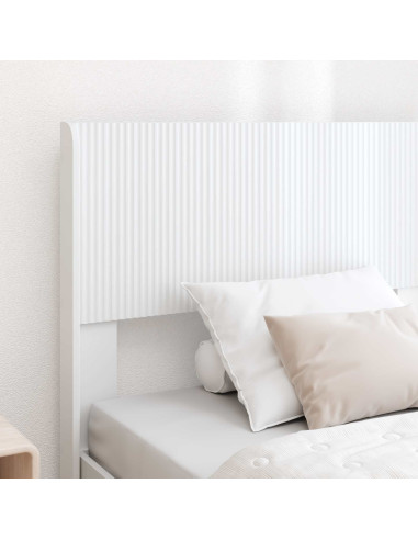 Struttura del letto con stoccaggio e testata Bianco 75 x 190 cm