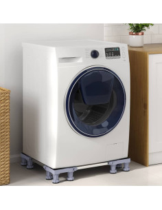Base per lavatrice Grigio 67 x 67 x 12 cm Acciaio inossidabile