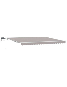 Tenda Retrattile Grigio chiaro 450 × 300 cm Tessuto e acciaio 2