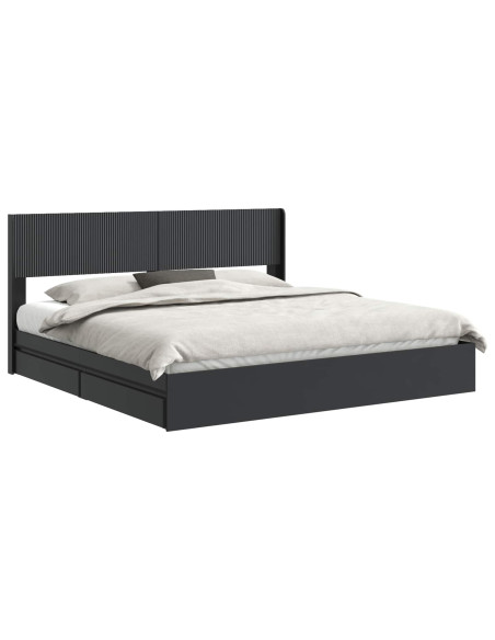Struttura del letto con stoccaggio e testata 3 pcs