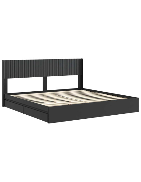 Struttura del letto con stoccaggio e testata 3 pcs