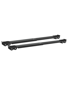 Base per lavatrice 2 pcs Nero 72 x 5 x 4,5 cm 2