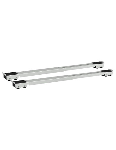 Base per lavatrice 2 pcs Argento 72 x 5 x 4,5 cm