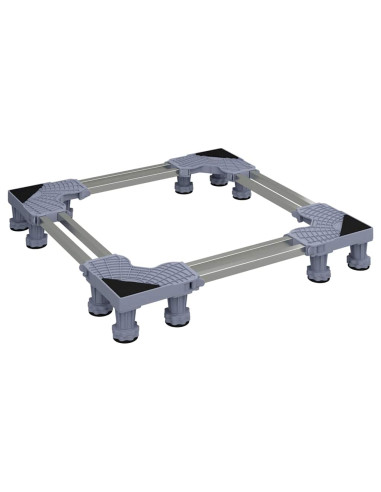 Base per lavatrice Grigio 67 x 67 x 12 cm Acciaio inossidabile