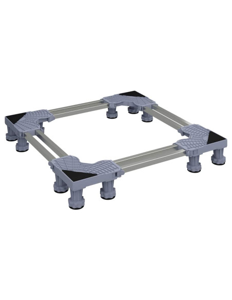 Base per lavatrice Grigio 67 x 67 x 12 cm Acciaio inossidabile