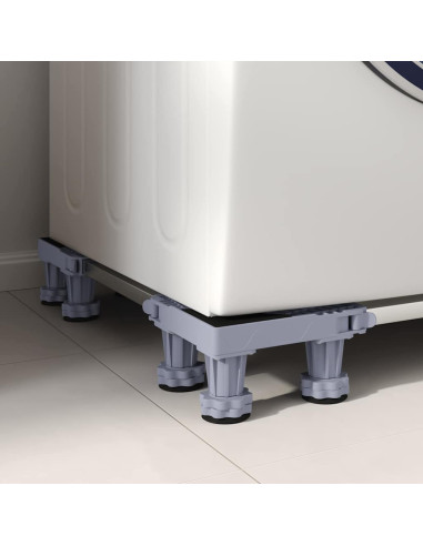 Base per lavatrice Grigio 67 x 67 x 12 cm Acciaio inossidabile