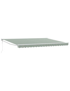 Tenda da Sole Verde e Bianco 450 x 300 x 165 cm 2