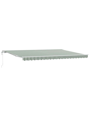 Tettuccio Elettrico Retrattile Verde e Bianco 500 × 300 cm