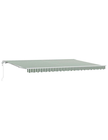 Tettuccio Elettrico Retrattile Verde e Bianco 500 × 300 cm