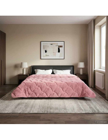 Piumone Completo Annuale Trapuntato Rosa 220 x 240 cm
