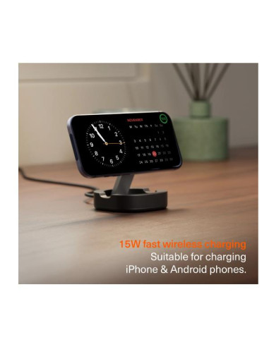 QI2.0 SINGLE WIRELESS CHARGER - BK