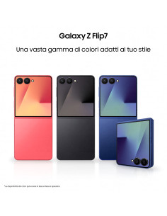 Samsung Galaxy Z Flip7 Smartphone AI, RAM 12GB, 256GB, Display 4,1" Super AMOLED/6,9" Dynamic AMOLED 2X, Fotocamera 50MP, Coralr 2