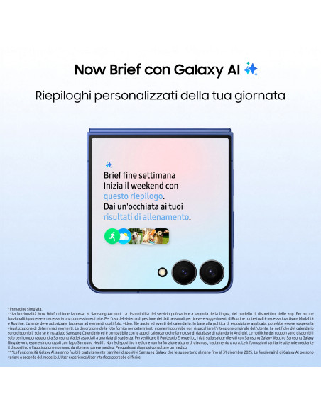 Samsung Galaxy Z Flip7 Smartphone AI, RAM 12GB, 256GB, Display 4,1" Super AMOLED/6,9" Dynamic AMOLED 2X, Fotocamera 50MP, Coralr