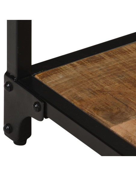 Tavolino da Salotto 40x40x36 cm Legno Massello di Mango Grezzo
