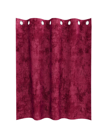 Tende in Velluto 2 pcs Rosso Vino 140 x 140 cm Velluto