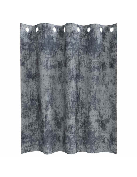 Tende in Velluto 2 pcs Grigio Argento 140 x 140 cm Velluto