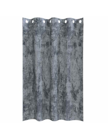 Tende in Velluto 2 pcs Grigio Argento 175 x 140 cm Velluto