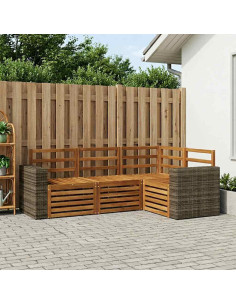 Set divani 4 pcs Legno di Acacia Massello