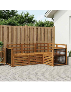 Set divani 4 pcs Legno di Acacia Massello