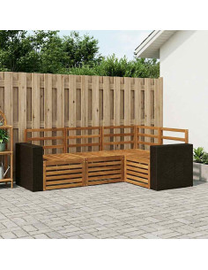 Set divani 4 pcs Legno di Acacia Massello