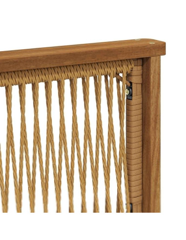 Set di divani da esterno 3 pcs Naturale e Antracite Poliestere