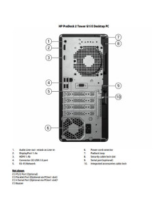 PRODESK 2 G1I TWR I5 8 256 W11P 2