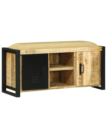 Armadio Panchina Marrone Legno massello di mango
