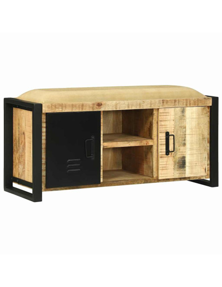 Armadio Panchina Marrone Legno massello di mango