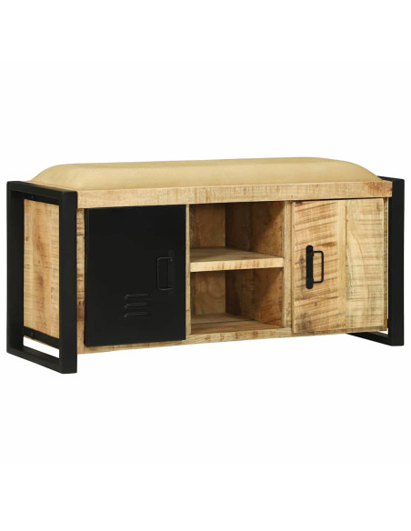 Armadio Panchina Marrone Legno massello di mango