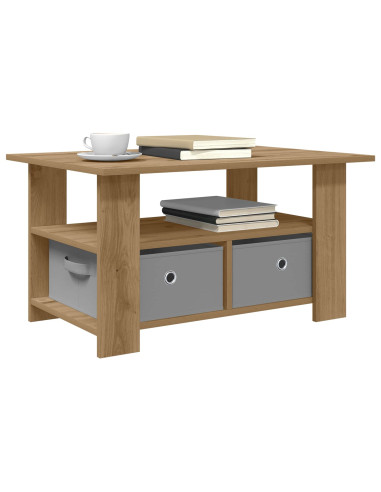 Tavolino da salotto Rovere artigianale 77 x 55 x 42 cm