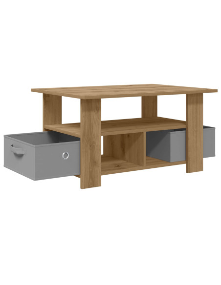 Tavolino da salotto Rovere artigianale 77 x 55 x 42 cm