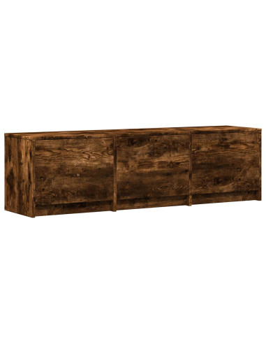 Mobile TV con LED con LED Quercia Affumicata 140 x 34 x 40 cm