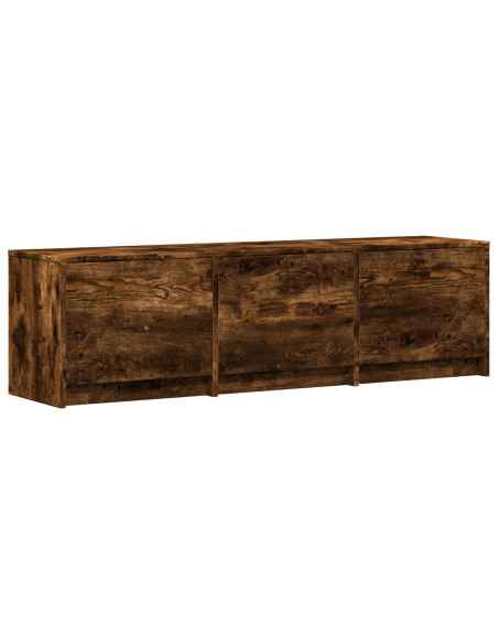 Mobile TV con LED con LED Quercia Affumicata 140 x 34 x 40 cm