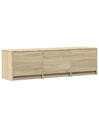Mobile TV con LED con LED Rovere Sonoma 140 x 34 x 40 cm