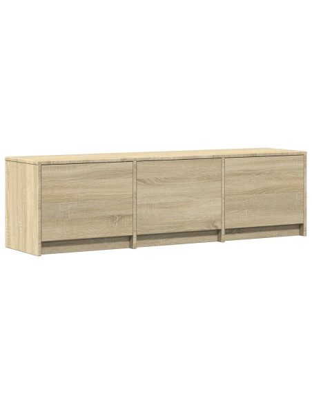Mobile TV con LED con LED Rovere Sonoma 140 x 34 x 40 cm