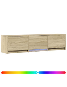Mobile TV con LED con LED Rovere Sonoma 165 x 34 x 40 cm 2