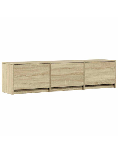 Mobile TV con LED con LED Rovere Sonoma 165 x 34 x 40 cm