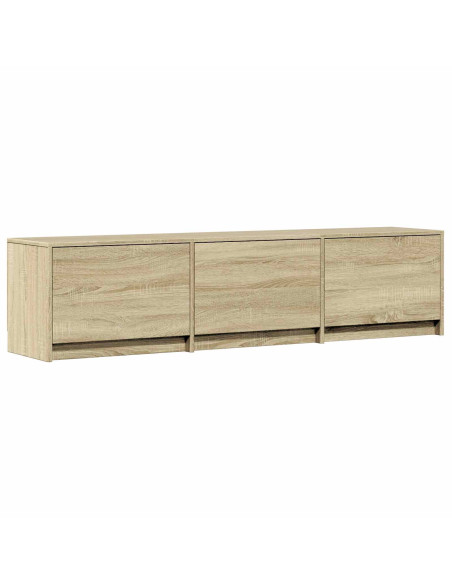Mobile TV con LED con LED Rovere Sonoma 165 x 34 x 40 cm