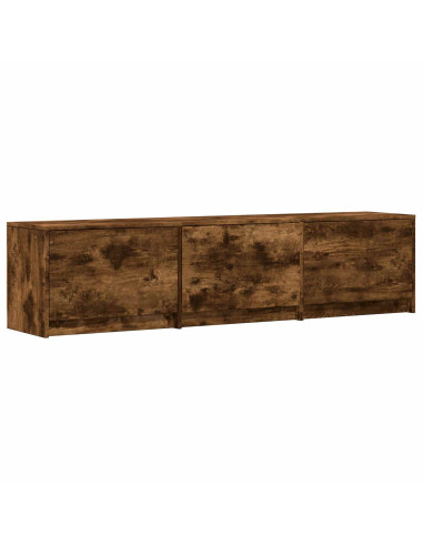 Mobile TV con LED con LED Quercia Affumicata 165 x 34 x 40 cm