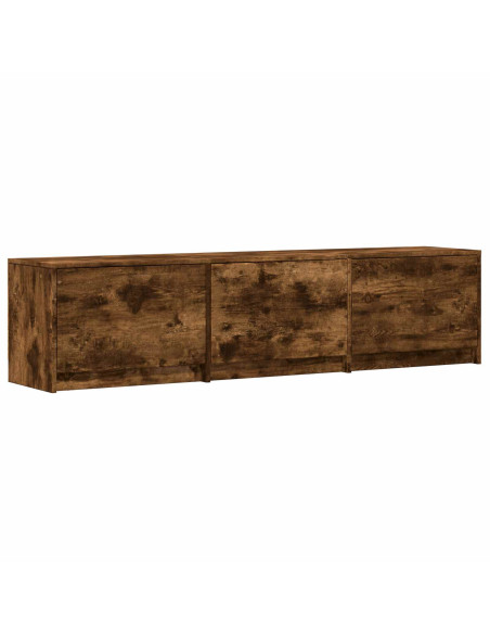 Mobile TV con LED con LED Quercia Affumicata 165 x 34 x 40 cm