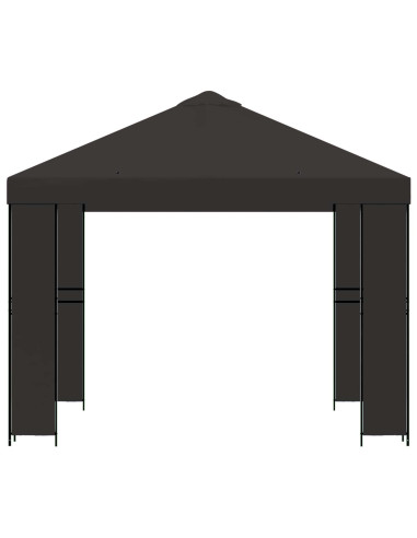 Gazebo 3 x 3 m Antracite Poliestere e Acciaio 190