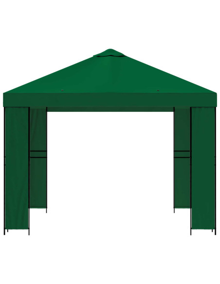 Gazebo 3 x 3 m Verde Poliestere e Acciaio 190