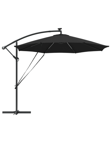 Ombrellone Nero 294 x 294 x 248 cm Poliestere e Alluminio