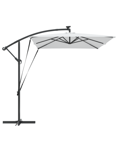 Ombrellone Sabbia 294 x 200 x 270 cm Poliestere e Alluminio