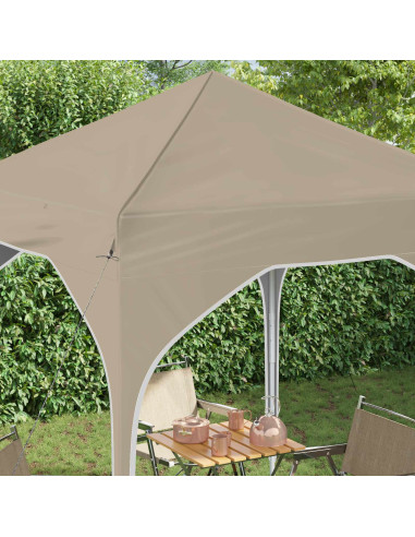 Tenda per feste a pop-up 194 x 194 x 245 cm Crema