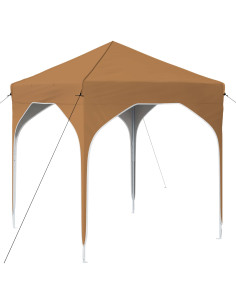 Tenda per feste a pop-up 194 x 194 x 245 cm Beige 2